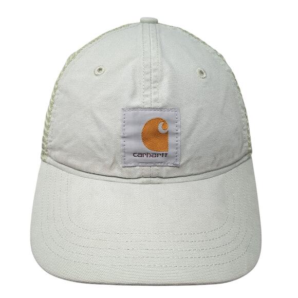 Carhartt Spell Out Snapback Trucker Hat Green One Size Mesh Back 6 Panel - Picture 1 of 9